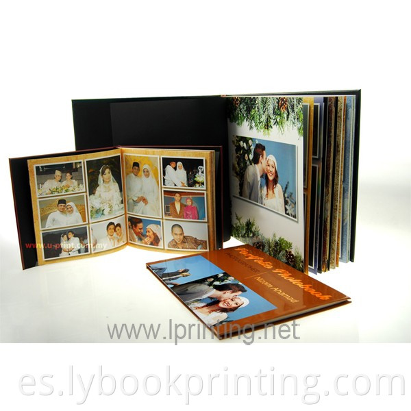 Libro de fotos de tapa dura de buena calidad e impresión de libros de fotos de tapa blanda